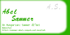 abel sammer business card